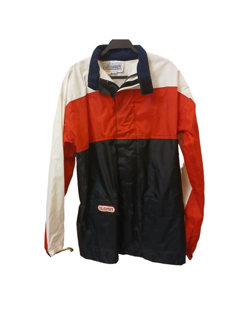 FieldSheer Retro Windbreaker Jacket Mens Large Riding Raingaurd Motorcycle #N-32